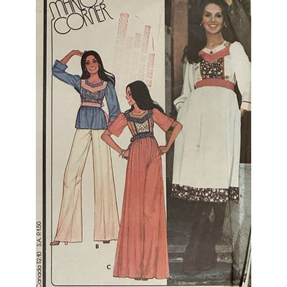 Lot of  20 Vintage Sewing Patterns 70s 80s +  Boho Retro bell bottoms - Picture 7 of 16